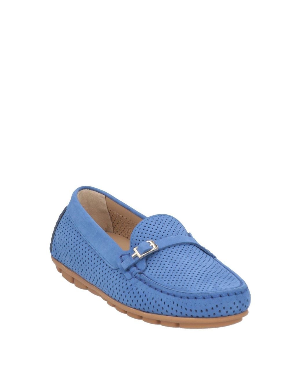 Baldinini Blue Loafers Leather