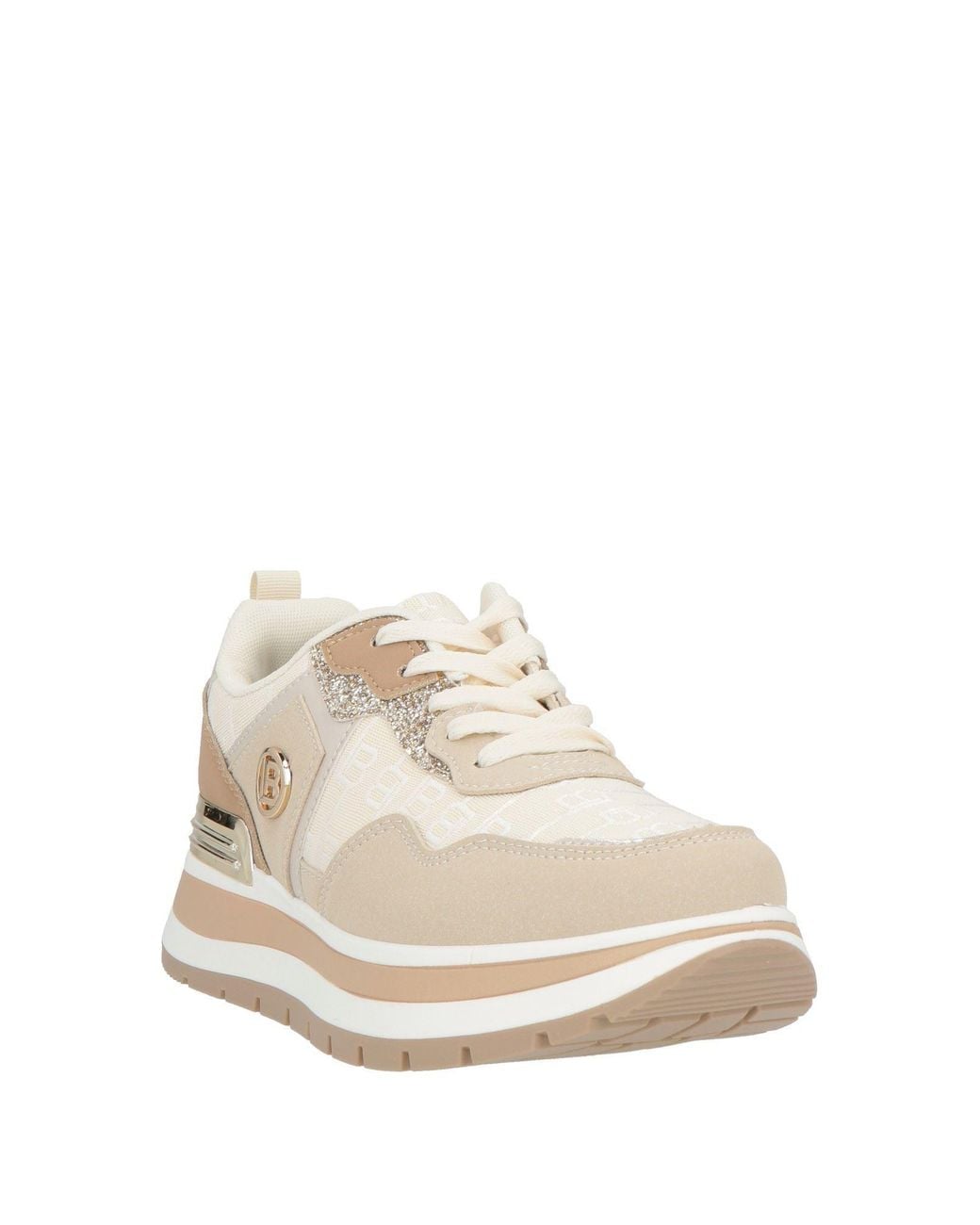 Laura Biagiotti Natural Sneakers Synthetic Material, Textile Fibers