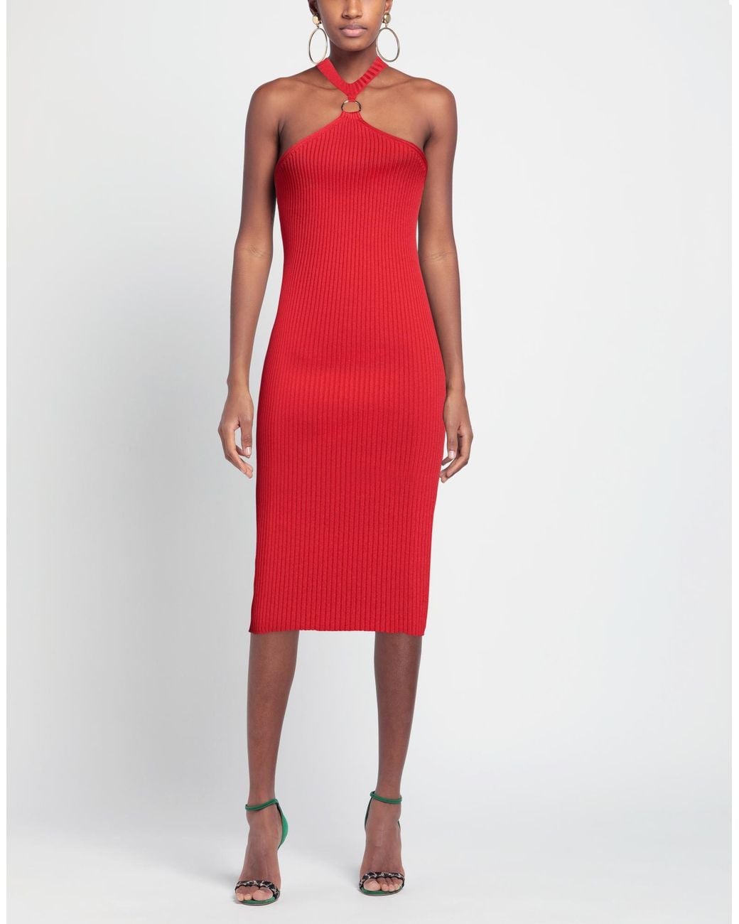 Boutique Moschino Red Midi Dress