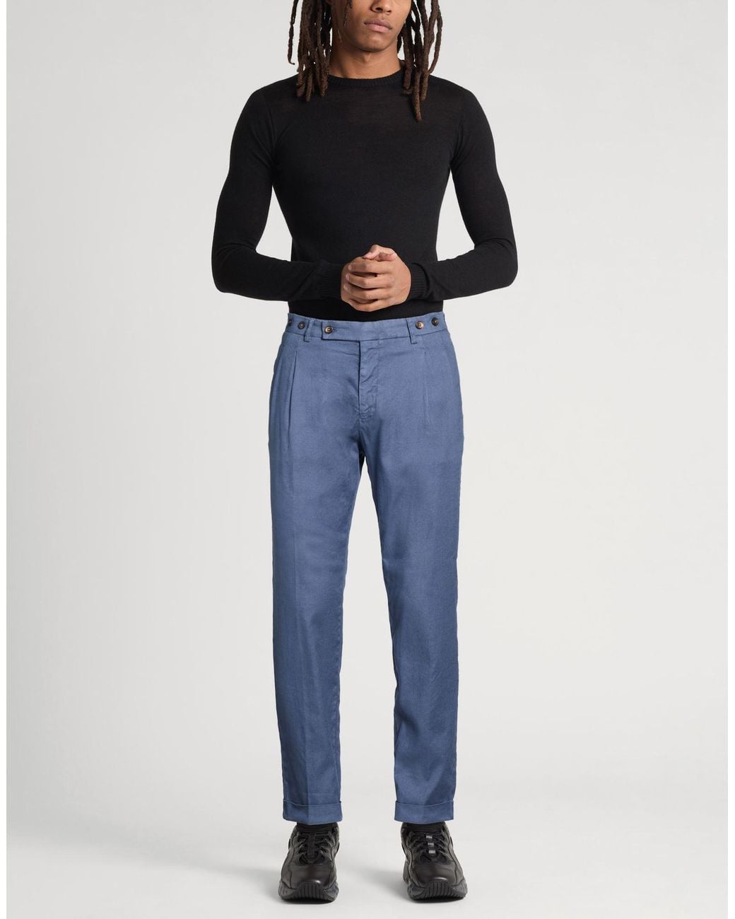Berwich Blue Pants for men