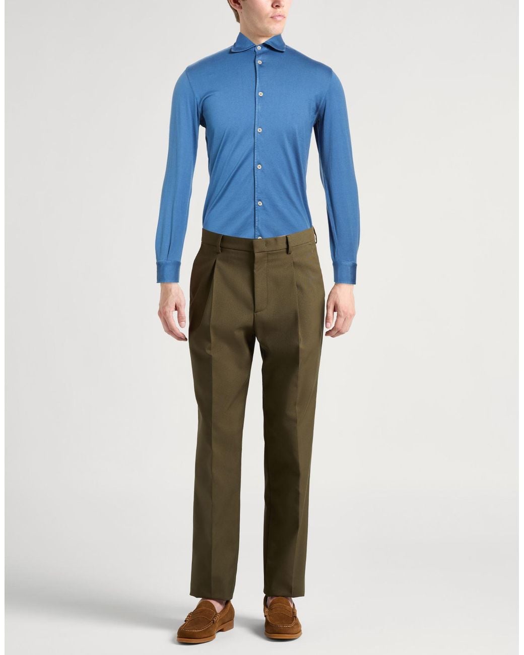 Fedeli Blue Shirt for men