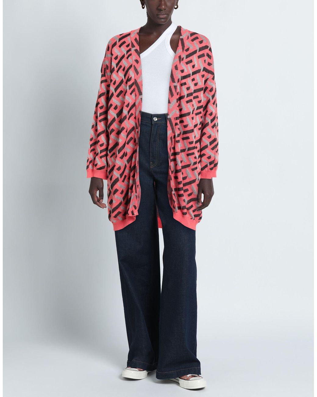 Pour Moi Red Cardigan Viscose, Polyamide, Polyester