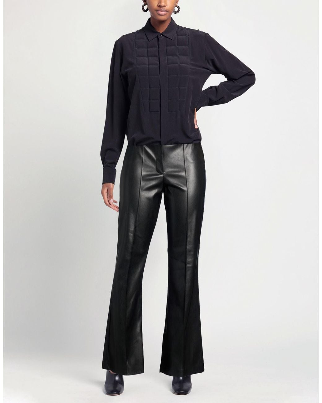 Rebel Queen Black Pants Polyester