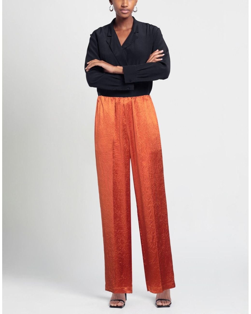 Isabelle Blanche Red Pants Acetate