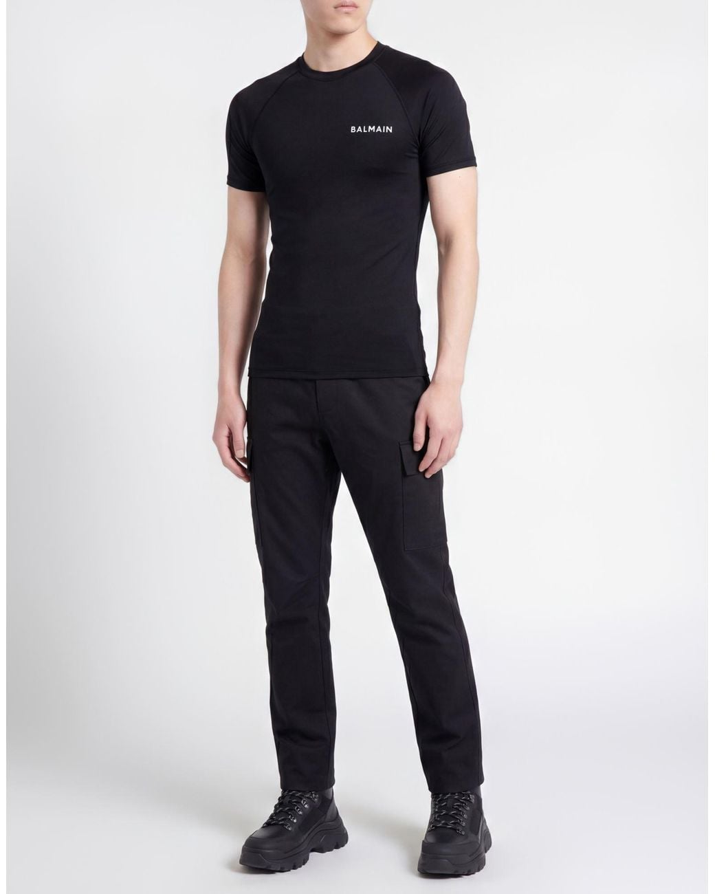 Balmain Black T-Shirt for men