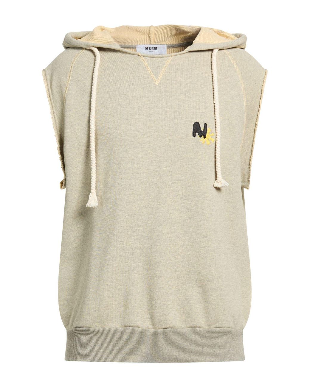 Felpa di MSGM in Natural da Uomo