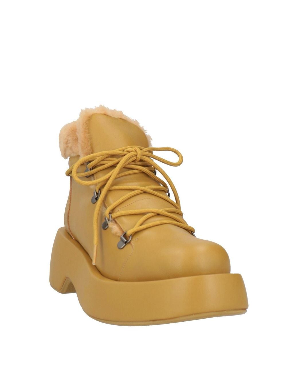 Paloma Barceló Natural Olivier Ankle Boots Leather