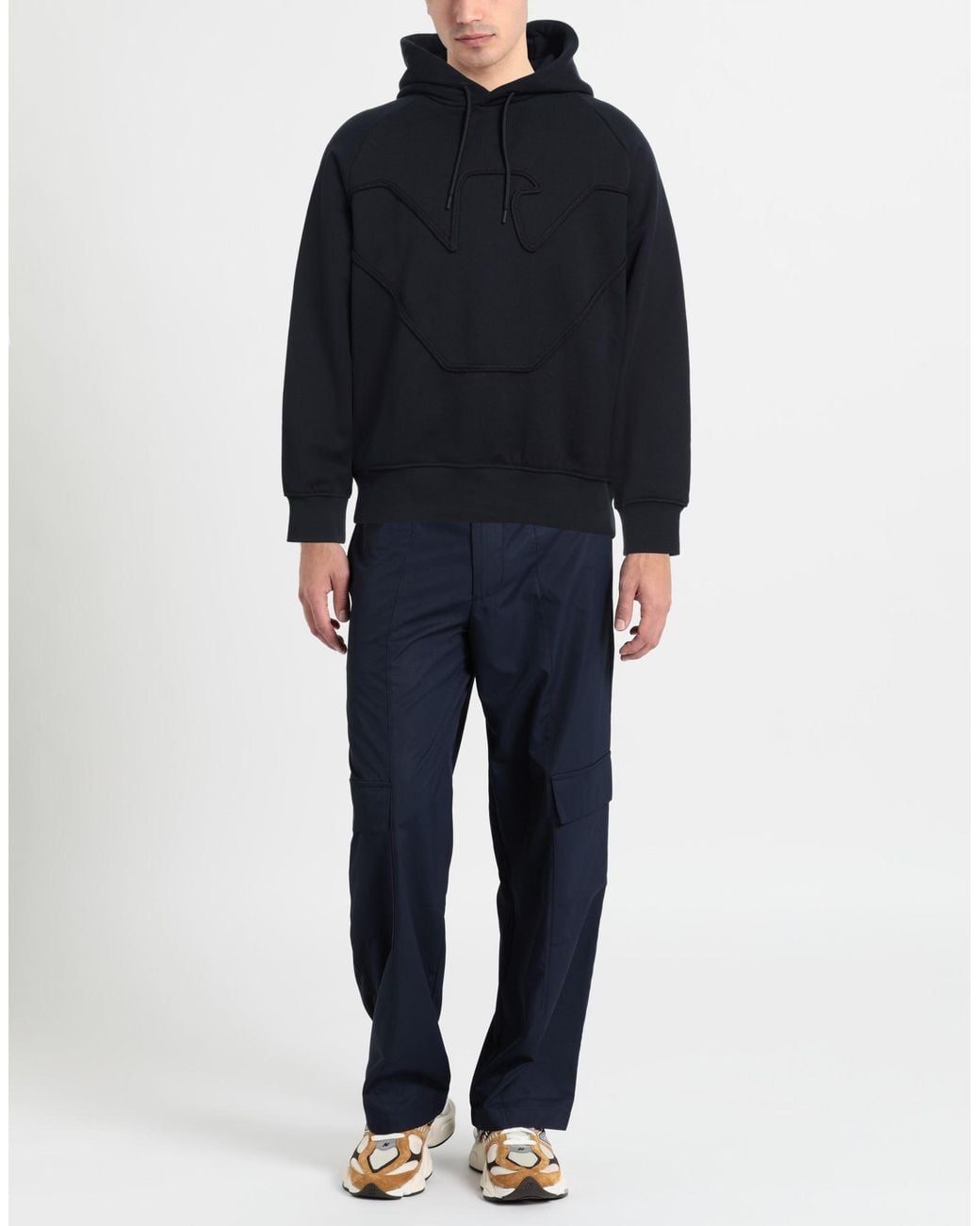 Emporio Armani Blue Sweatshirt Cotton for men