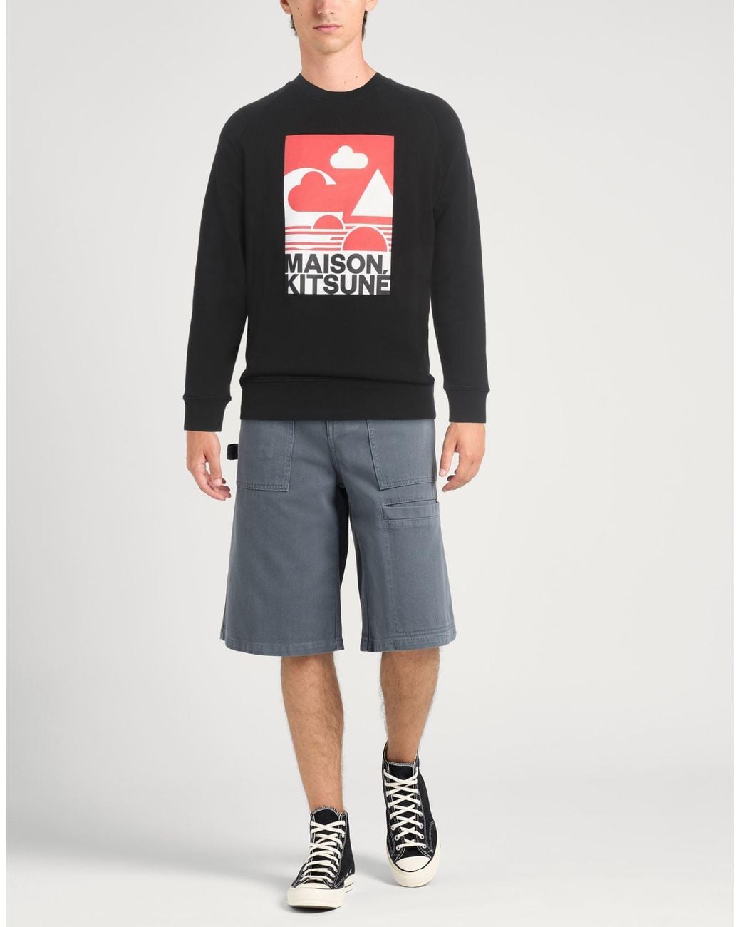 Sudadera Maison Kitsuné de hombre de color Black