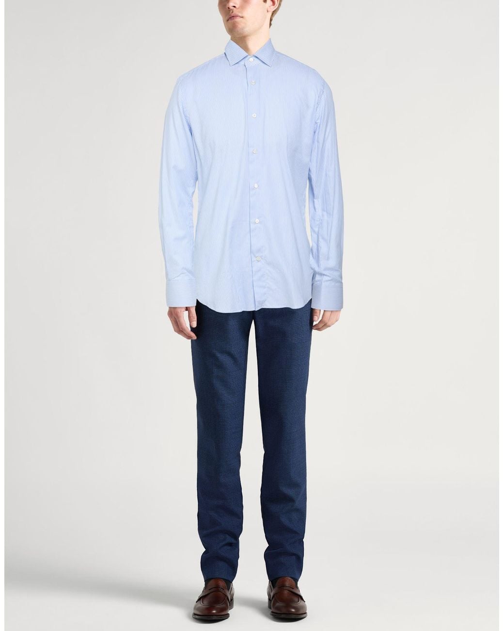 Drumohr Blue Shirt for men