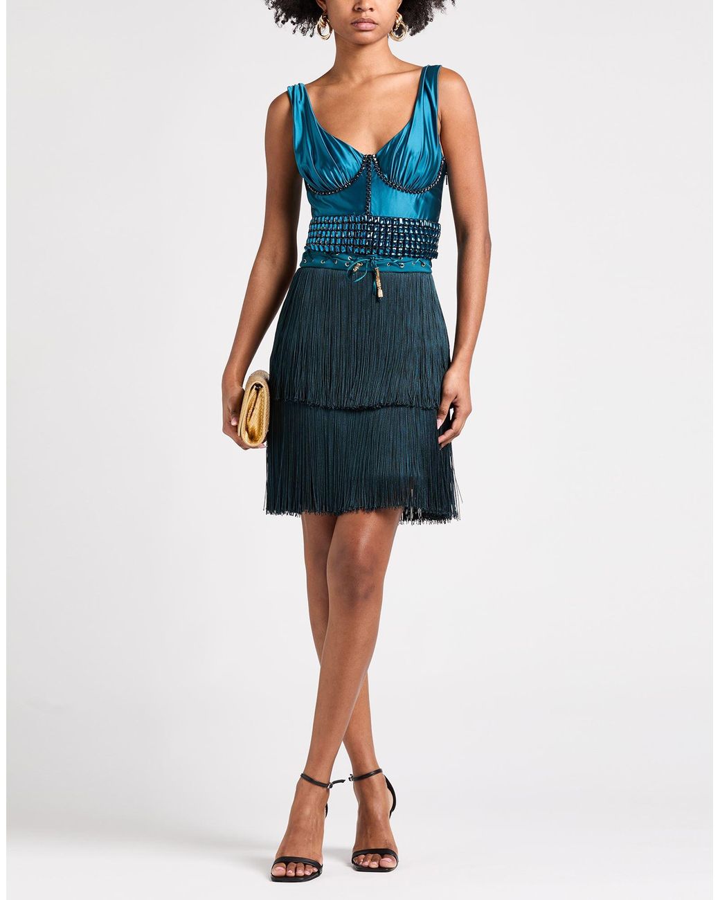 Elisabetta Franchi Blue Mini Skirts