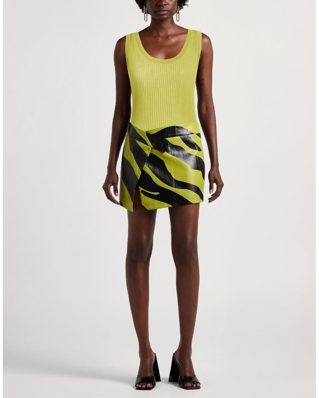 Pinko Green Top Cotton, Polyamide