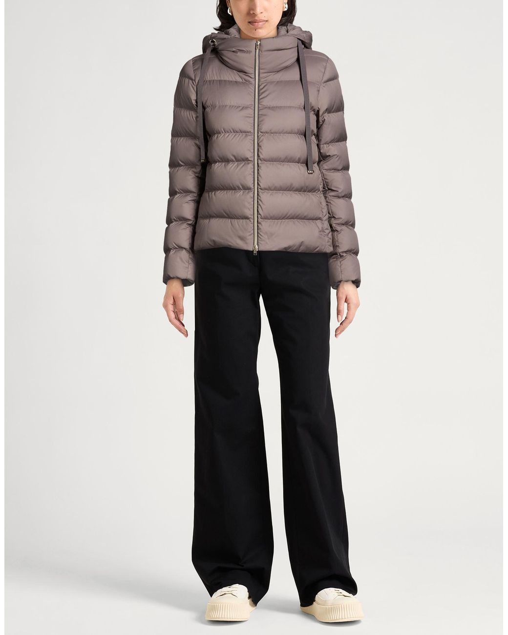 Herno Brown Puffer Polyester