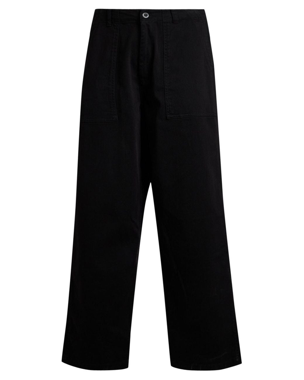 Alpha Industries Black Pants Cotton, Elastane for men