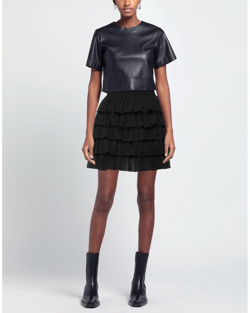 Kaos Black Mini Skirt