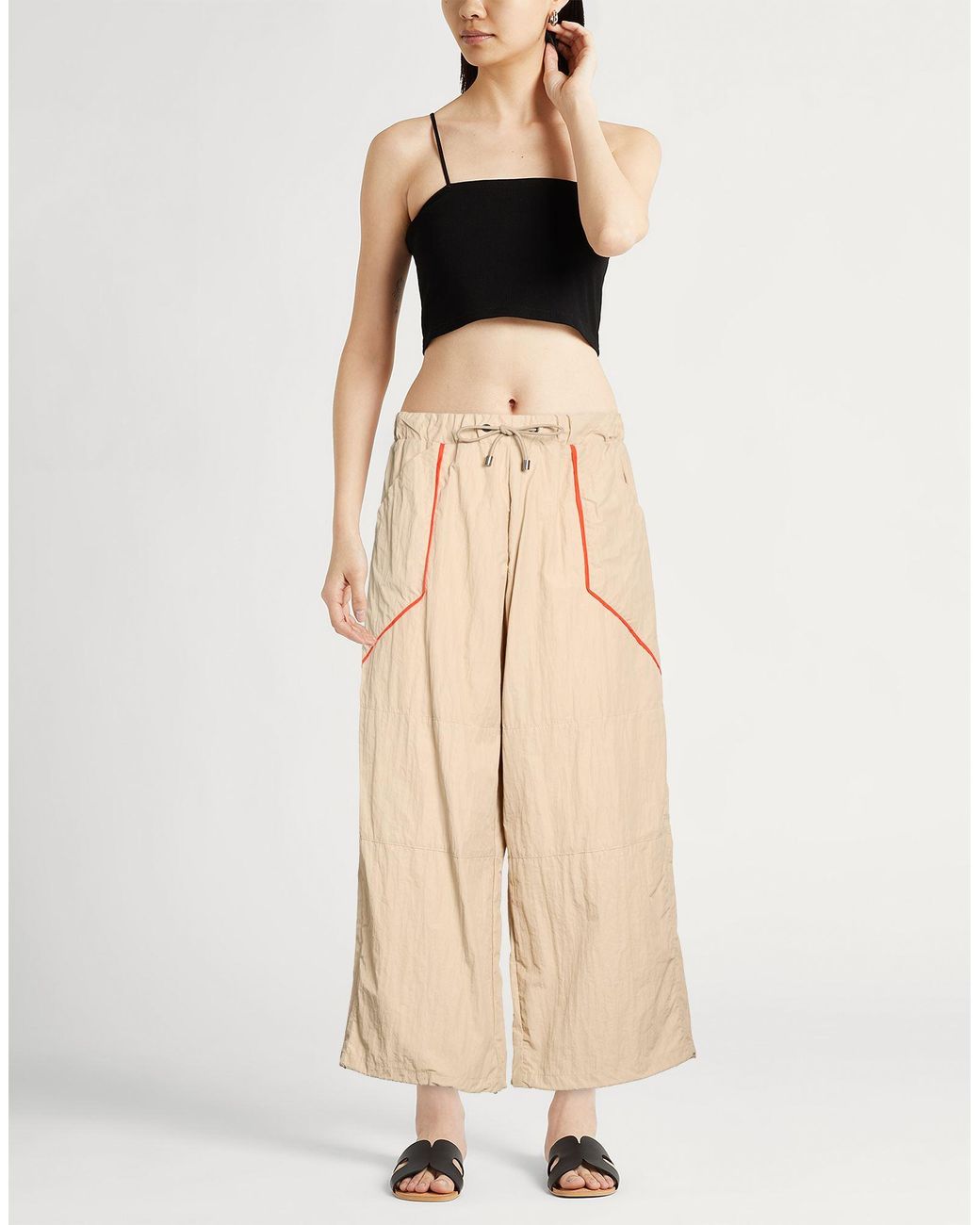 Mackintosh Natural Flora Taped Wide Pant Pants Polyamide, Cotton
