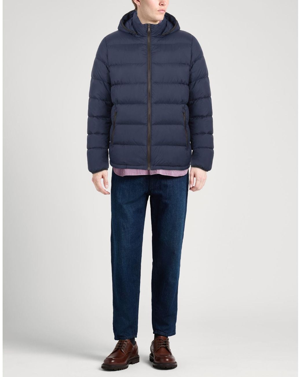 Herno Blue Puffer Polyamide for men
