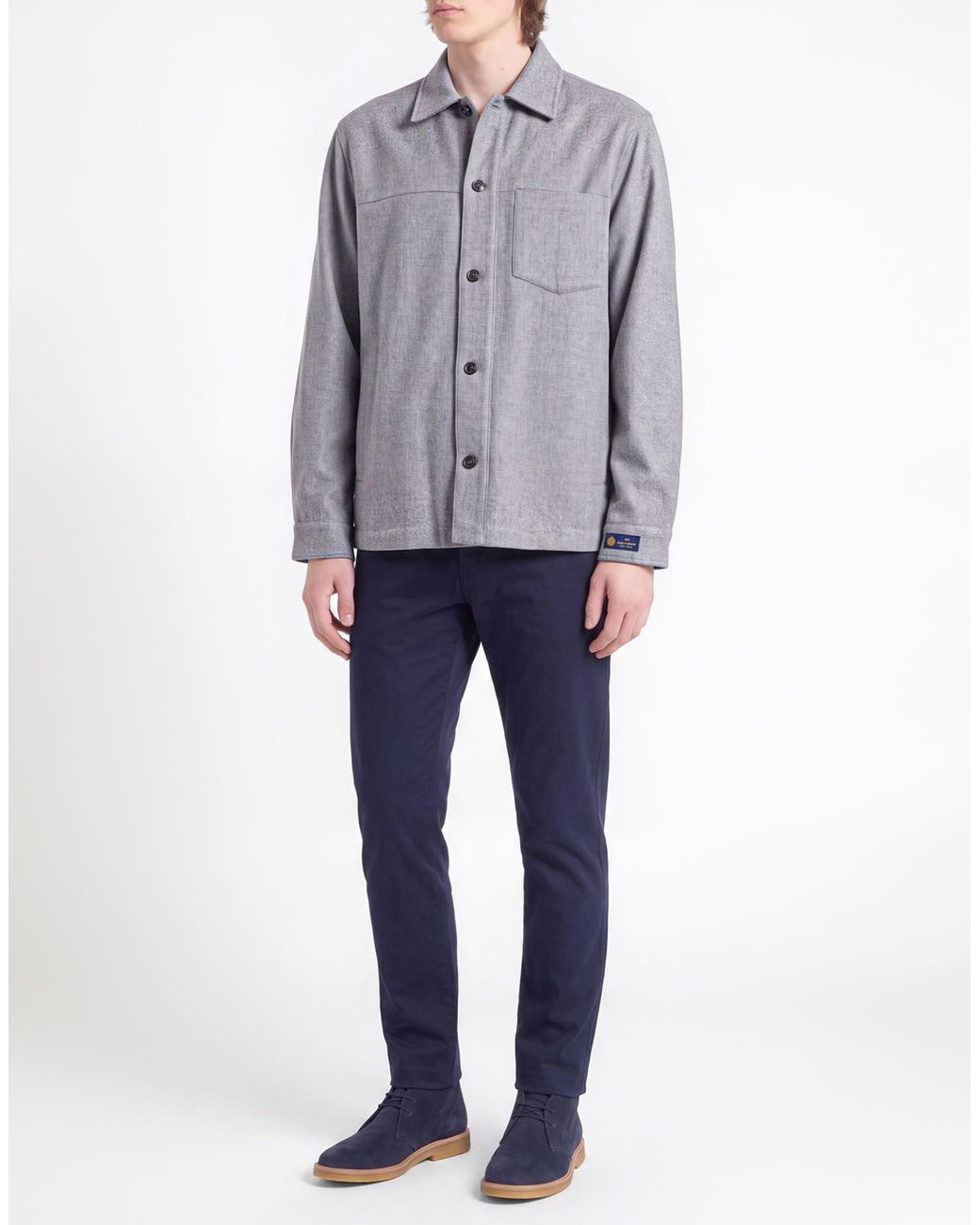 Paul & Shark Gray Jacket Virgin Wool, Cashmere for men