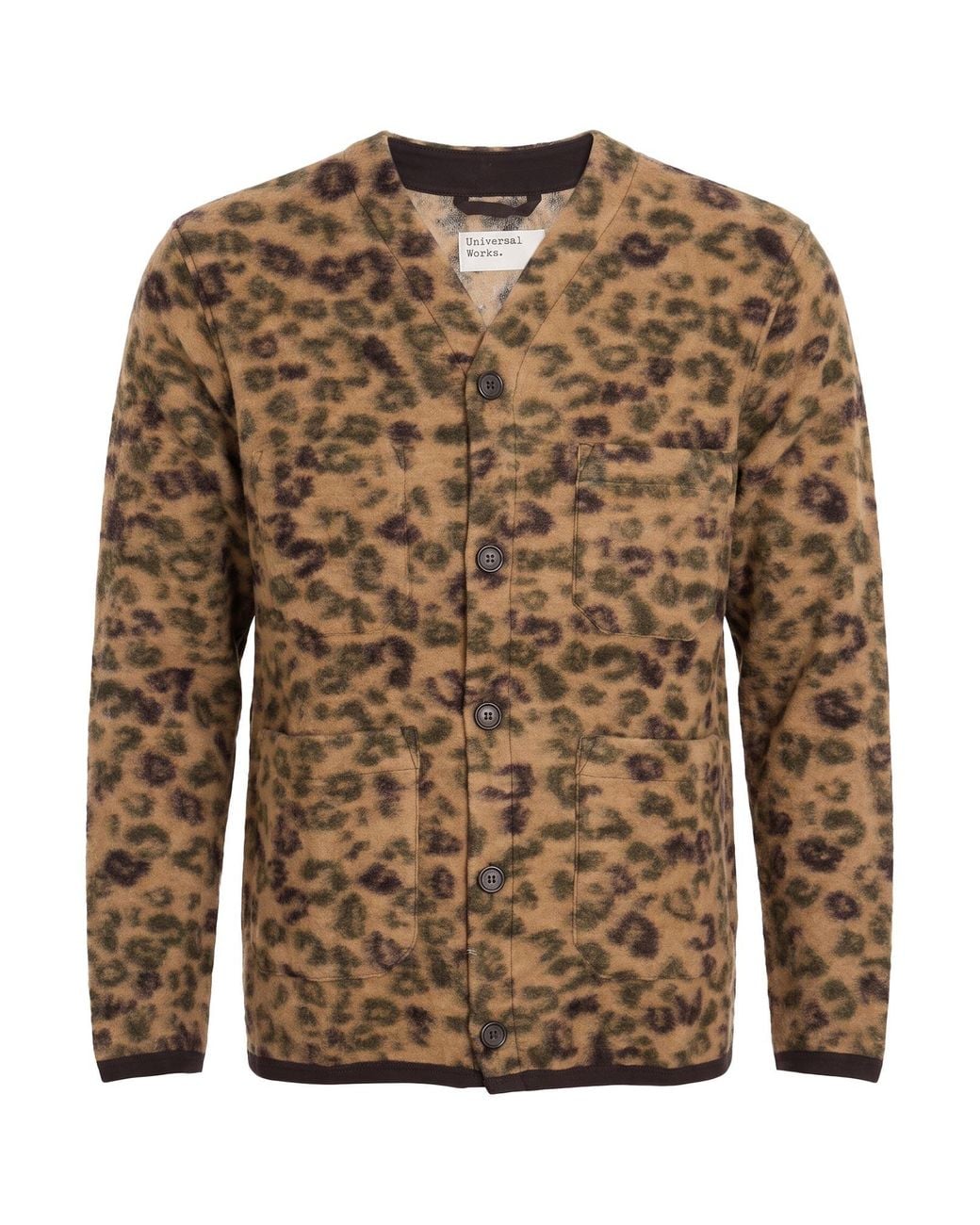 Universal Works Brown Jacket Wool, Recycled Polyester for men