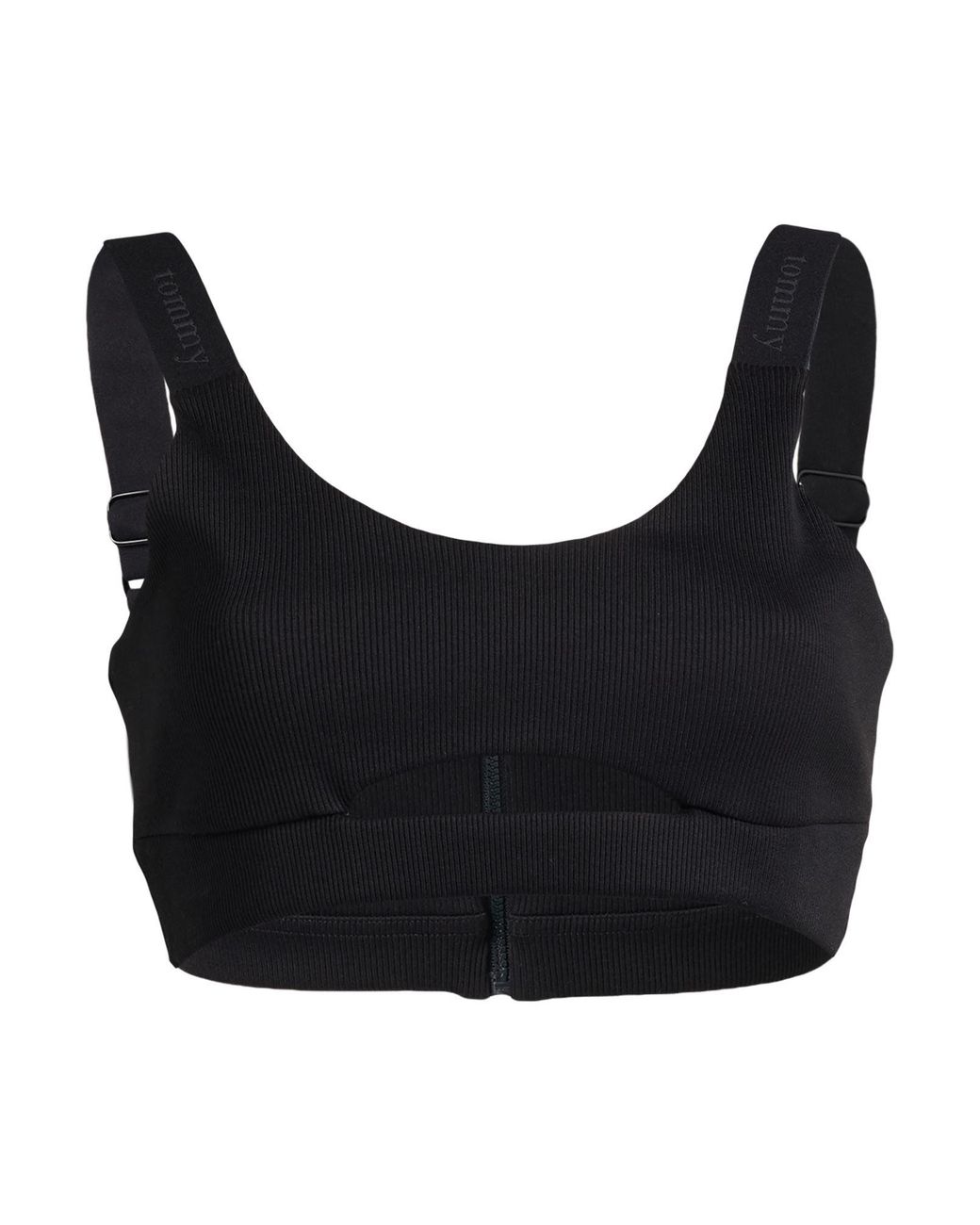 Tommy Hilfiger Black Top Cotton, Polyamide, Elastane