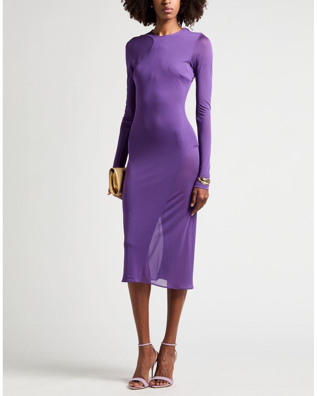 strapless open back dress Ramy Brook Paris Sleeveless Dress in Deep Lilac main image 1