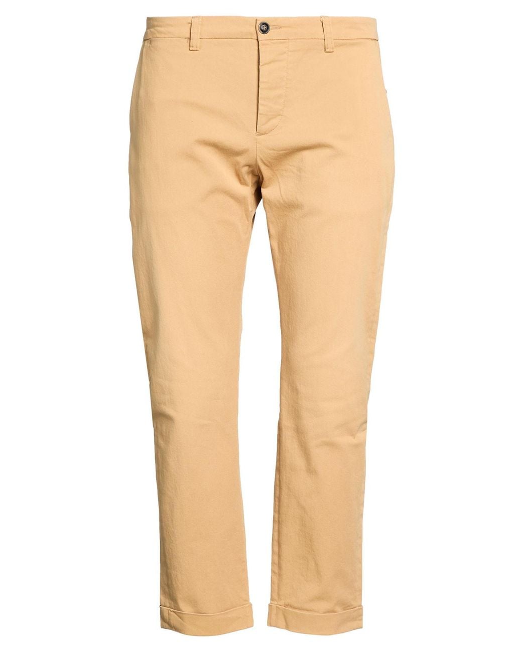People Natural Sand Pants Cotton, Elastane for men