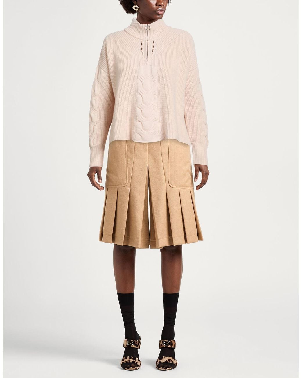 D.exterior Pink Sweater Wool, Cashmere