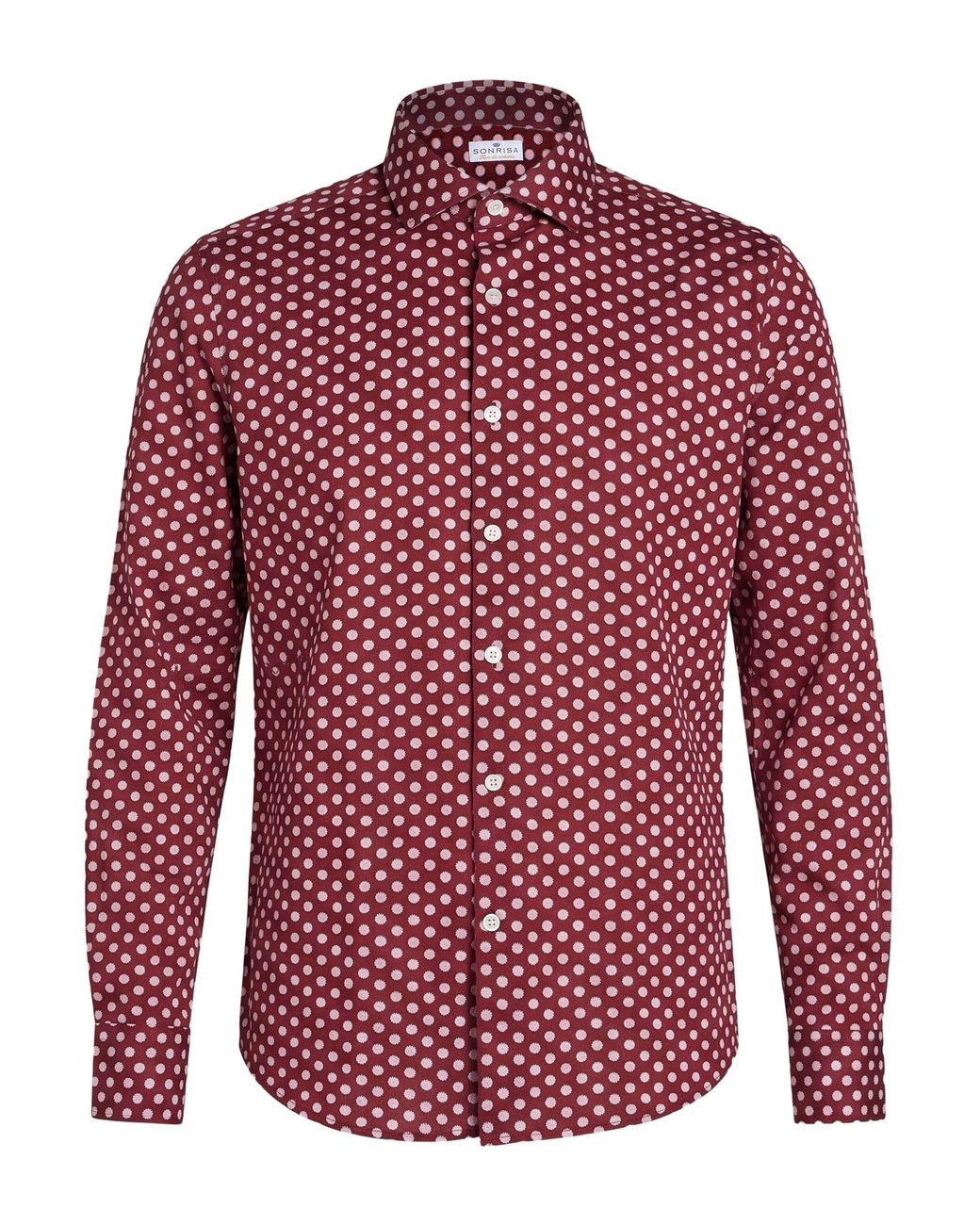 Sonrisa Red Shirt Cotton for men