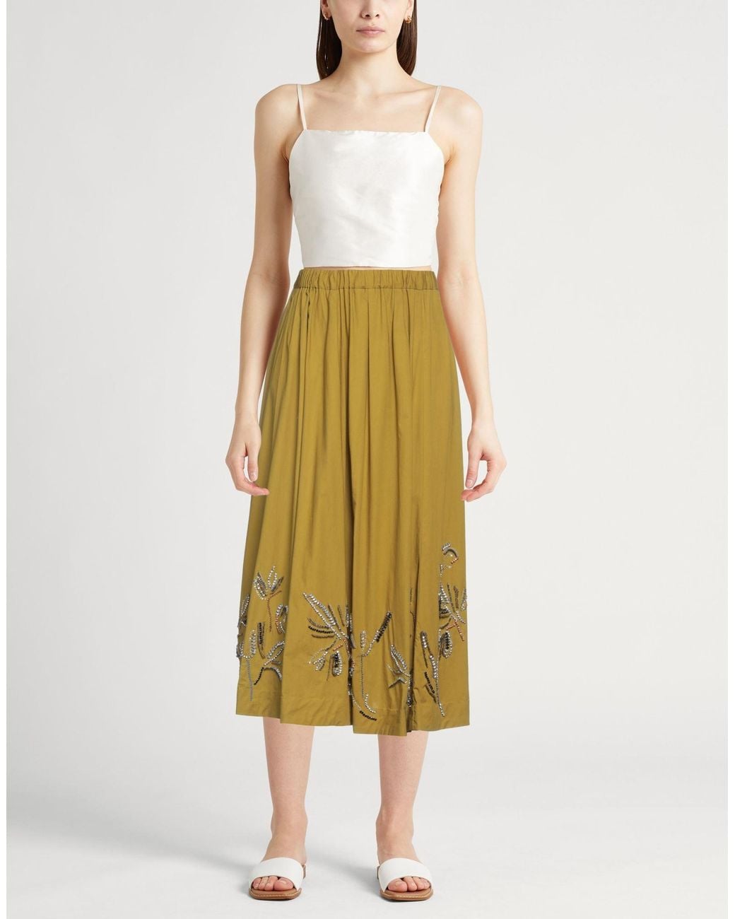 Forte_forte Yellow Midi Skirts