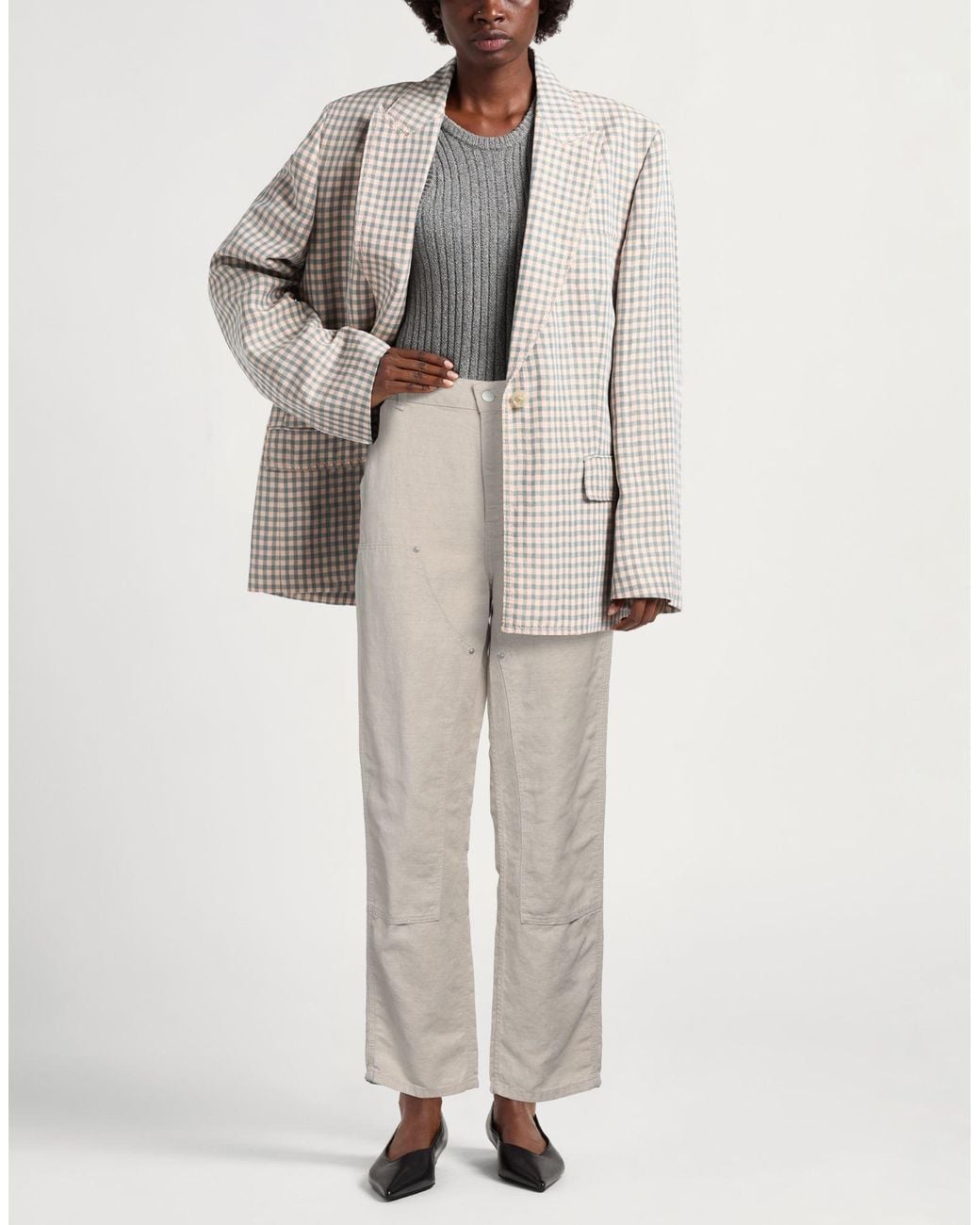 Carhartt White Pants Cotton, Linen