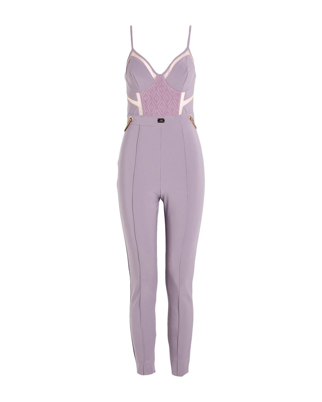 Elisabetta Franchi Purple Jumpsuits