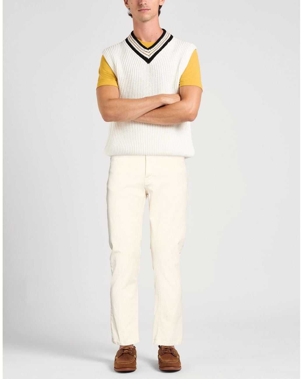 Daniele Alessandrini White Pants for men