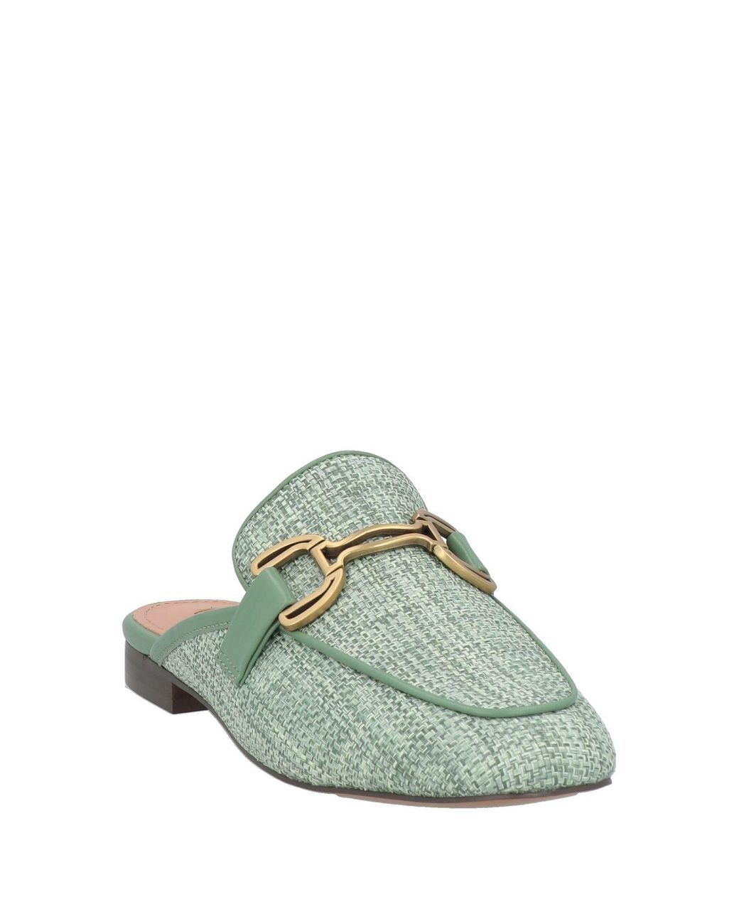 Bibi Lou Green Mules & Clogs Textile Fibers