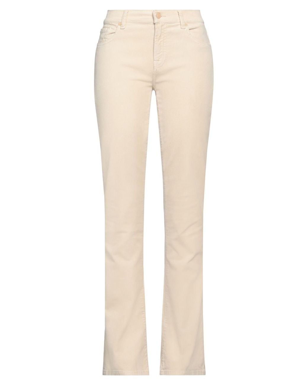 7 For All Mankind Natural Pants Cotton, Modal, Polyester, Elastane