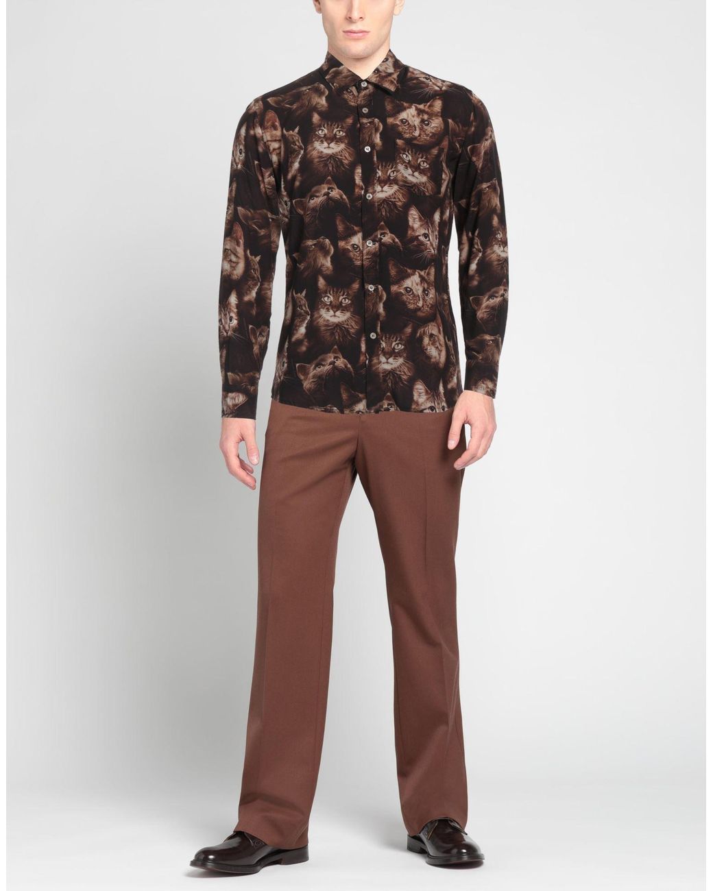Daniele Alessandrini Brown Shirt for men