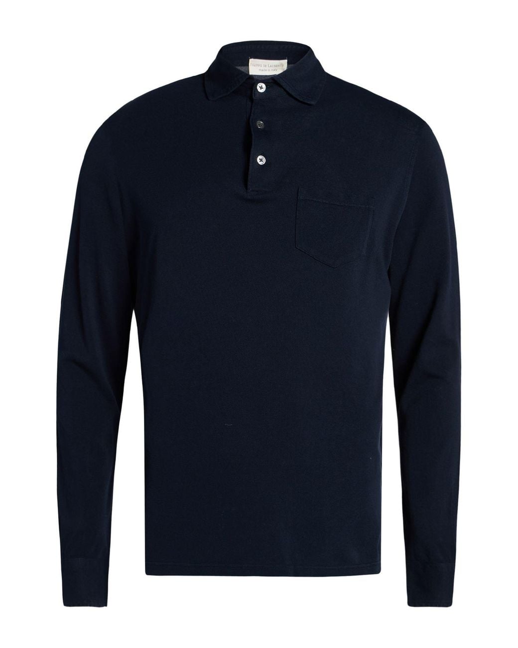 FILIPPO DE LAURENTIIS Blue Polo Shirt Cotton for men