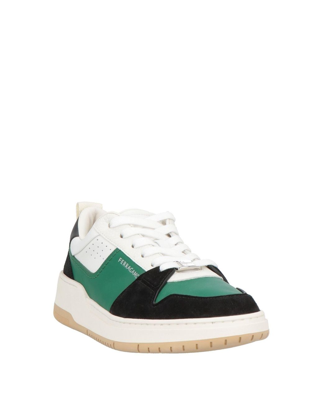 Ferragamo Green Sneakers Leather for men