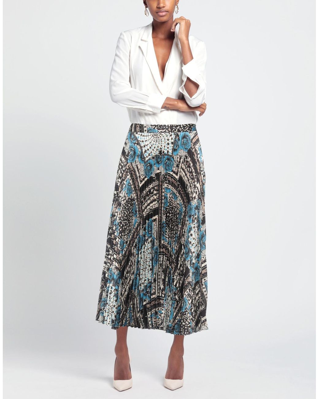 Twinset Blue Maxi Skirt
