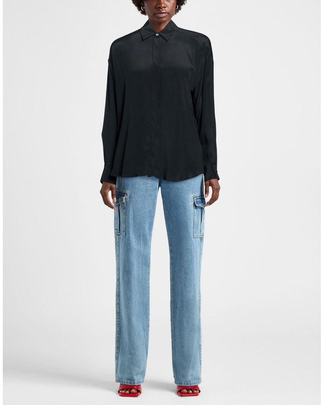 Ottod'Ame Blue Shirt Acetate, Silk