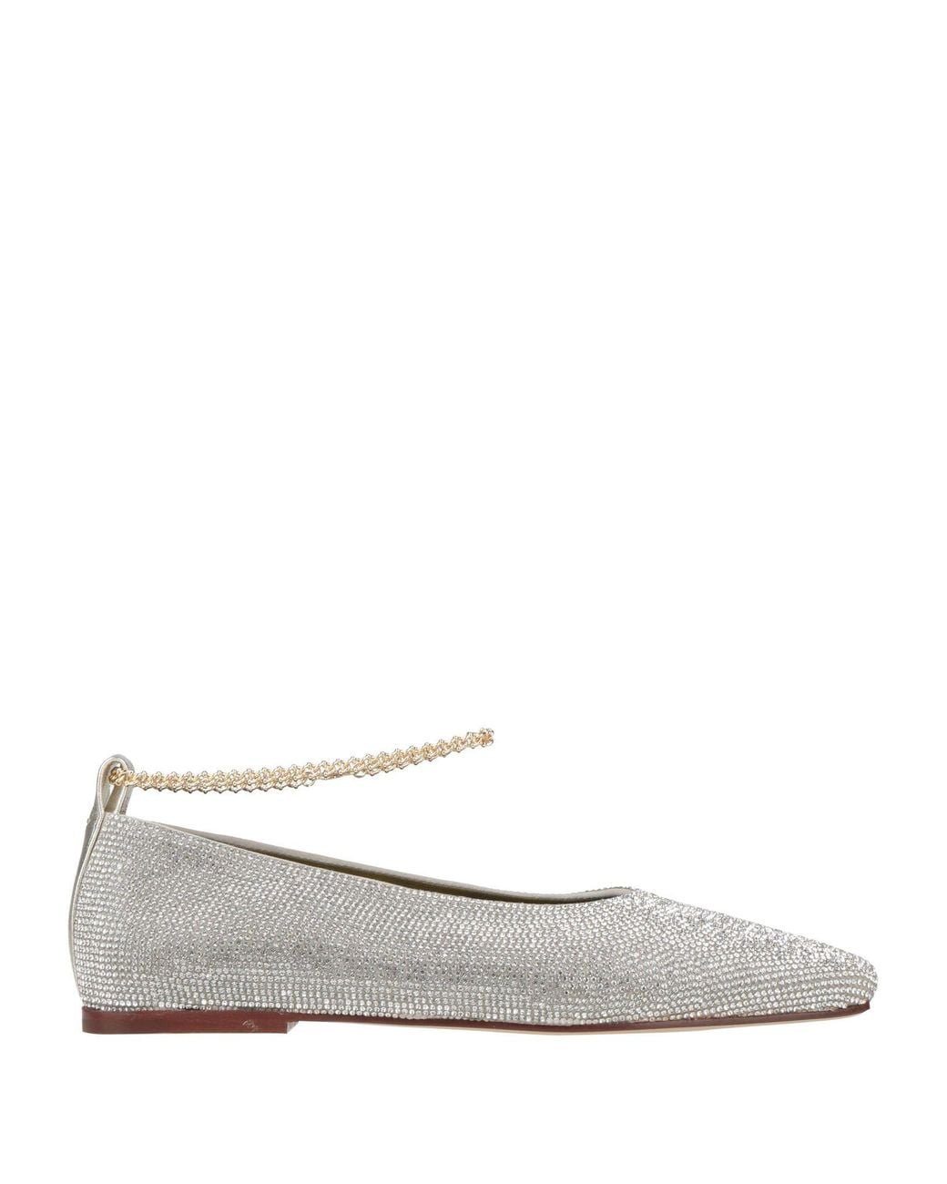 MARIA LUCA White Ballet Flats Leather
