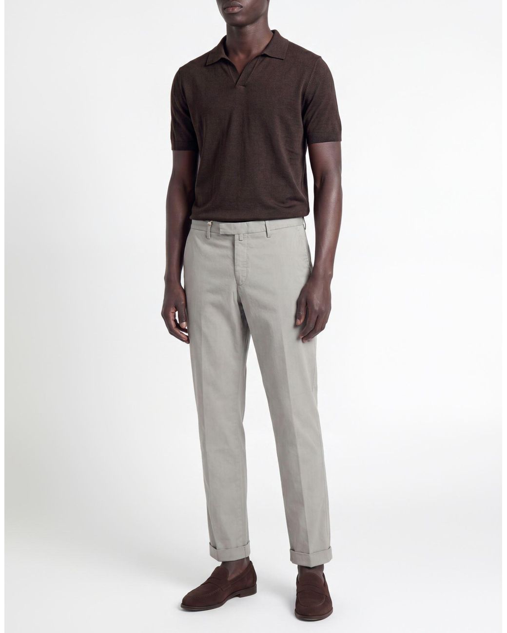 Briglia 1949 Gray Light Pants Cotton, Elastane for men