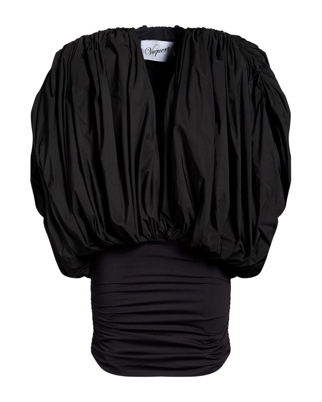 VAQUERA Black Mini Dress Polyester, Polyamide, Elastane