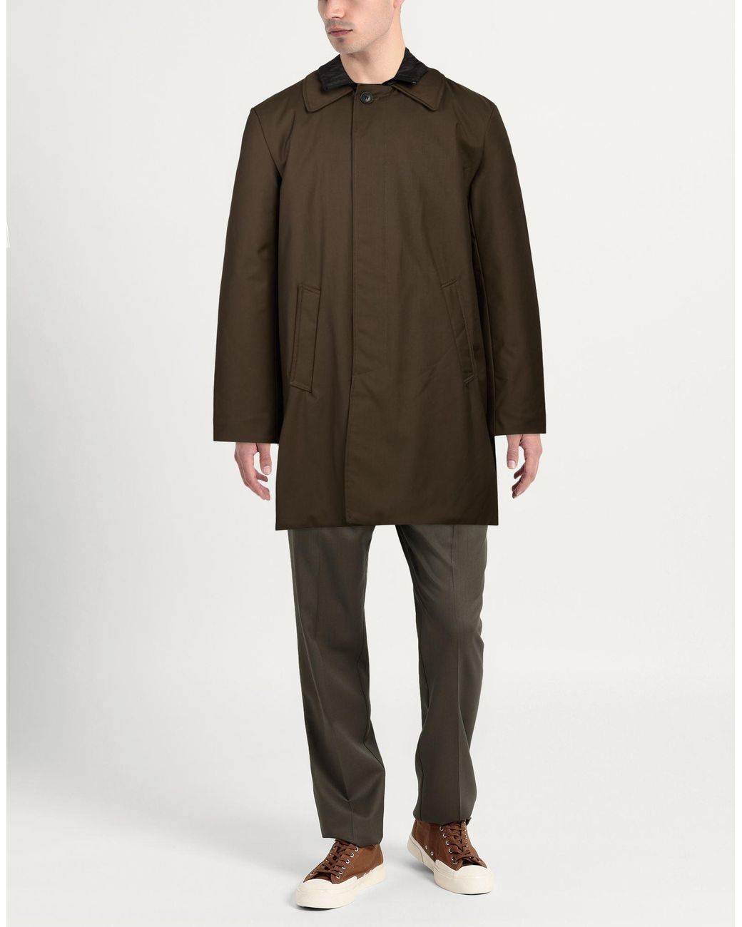 ADHOCONCEPT Brown Coats for men