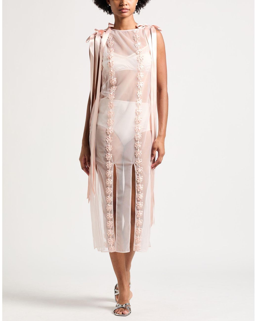 Robe Midi Simone Rocha en coloris Pink