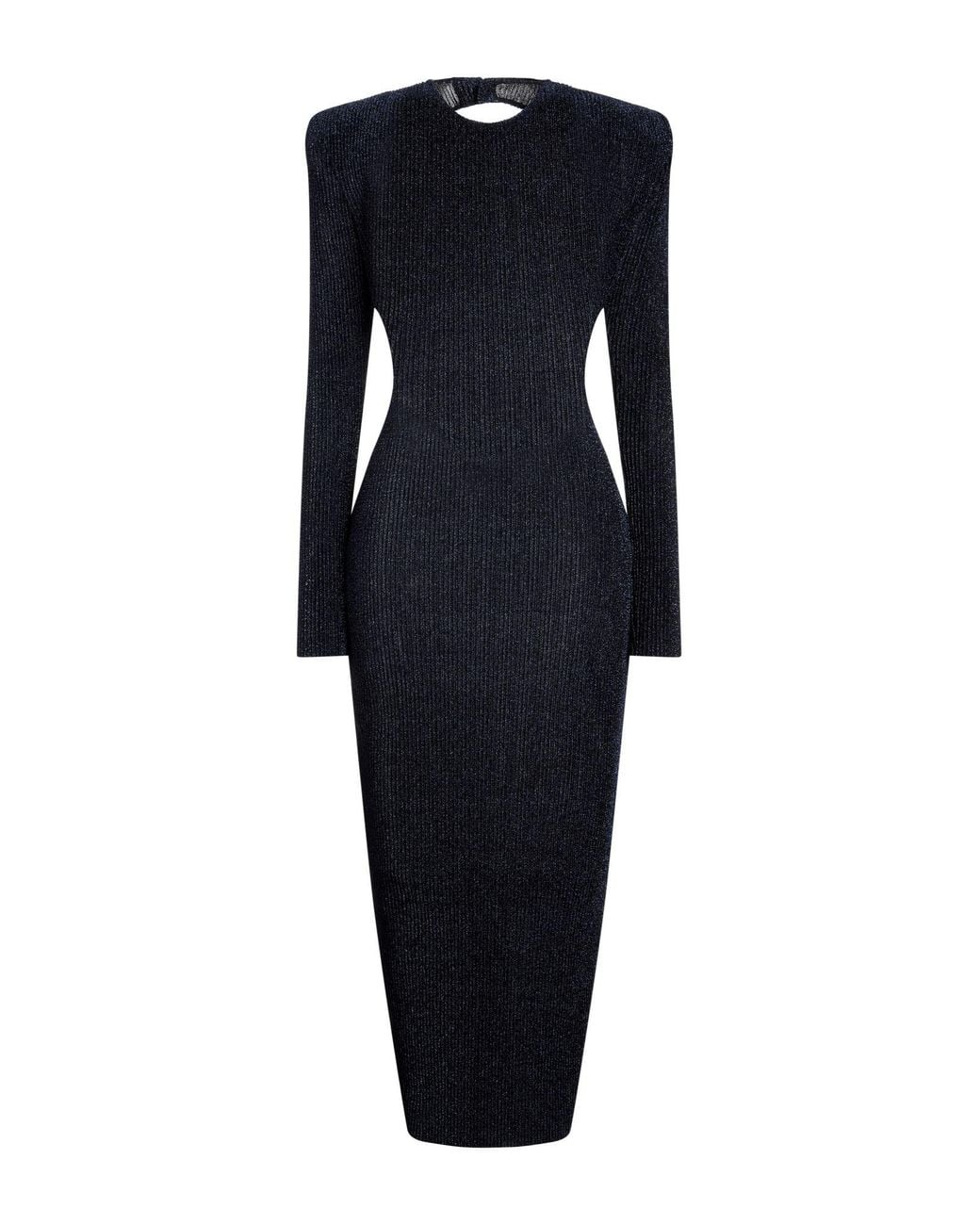 Alexandre Vauthier Blue Midi Dress