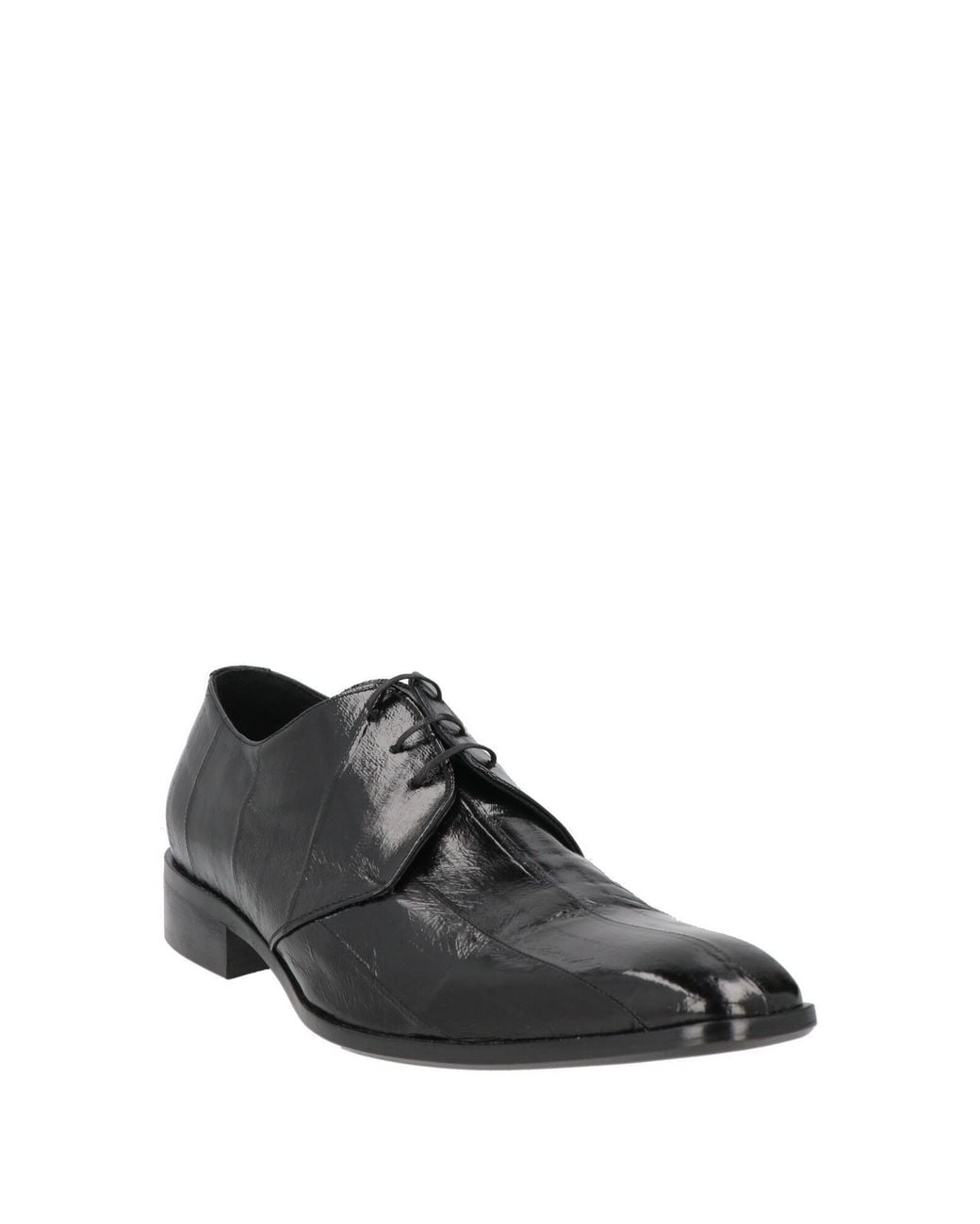 AL  ALTO LIVELLO Gray Lace-Up Shoes Leather for men