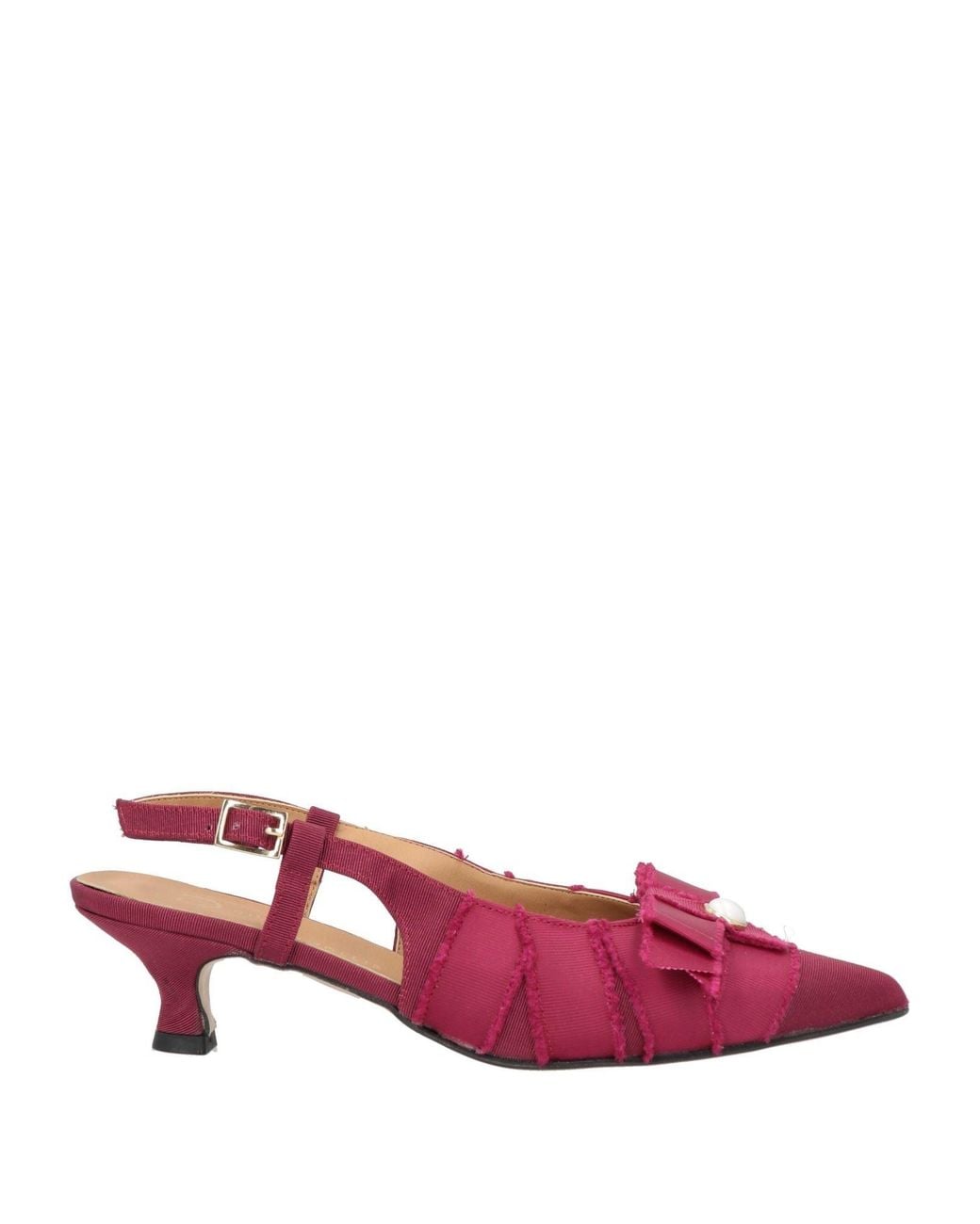 Divine Follie Pink Burgundy Pumps Textile Fibers