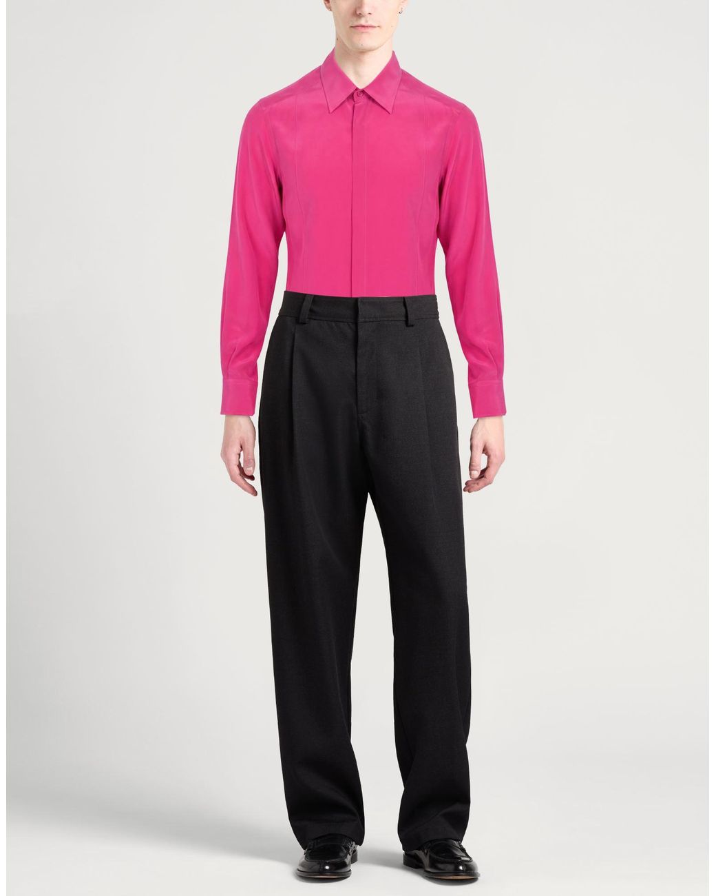 Dolce & Gabbana Pink Shirt Silk for men