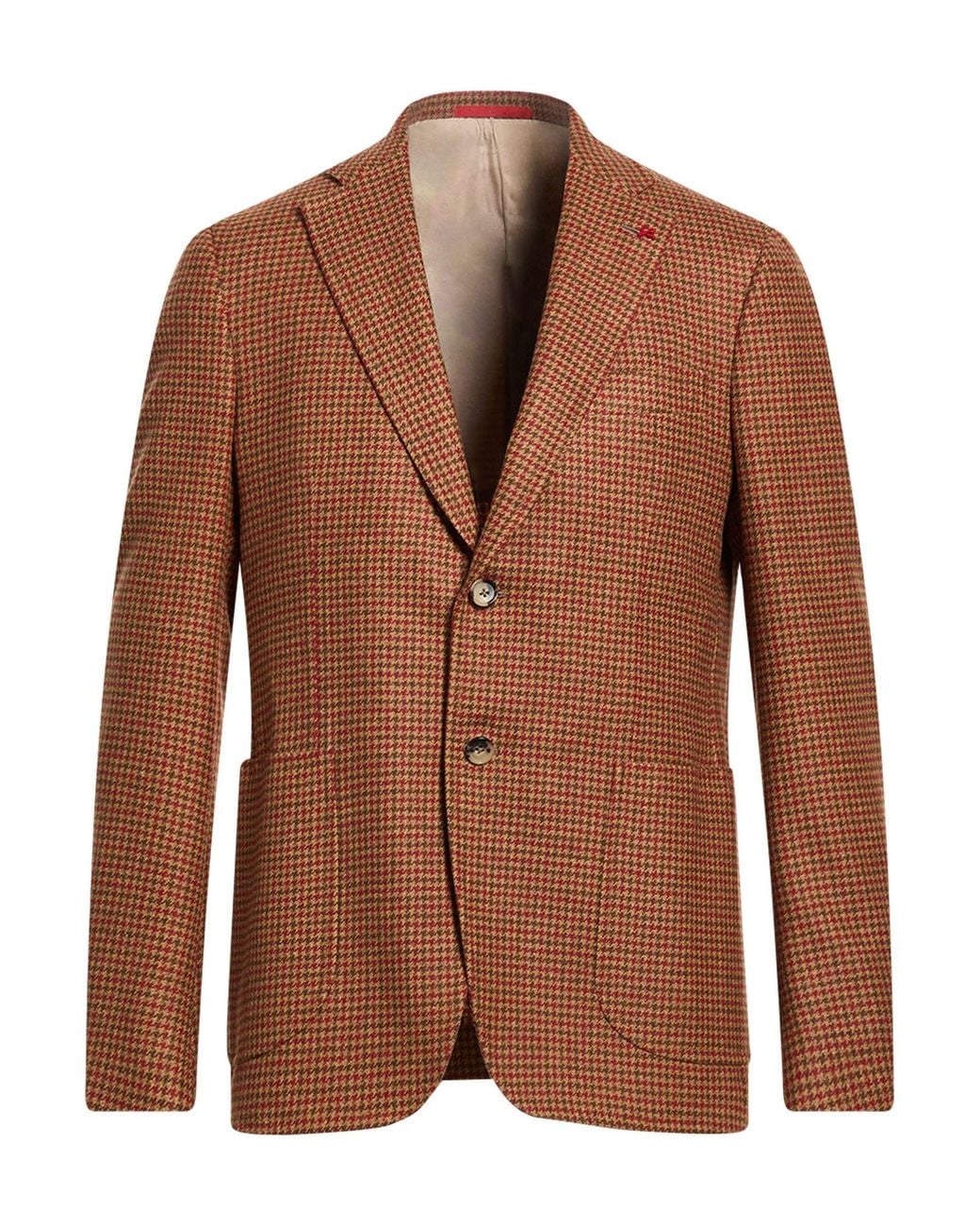Isaia Brown Blazer Wool for men