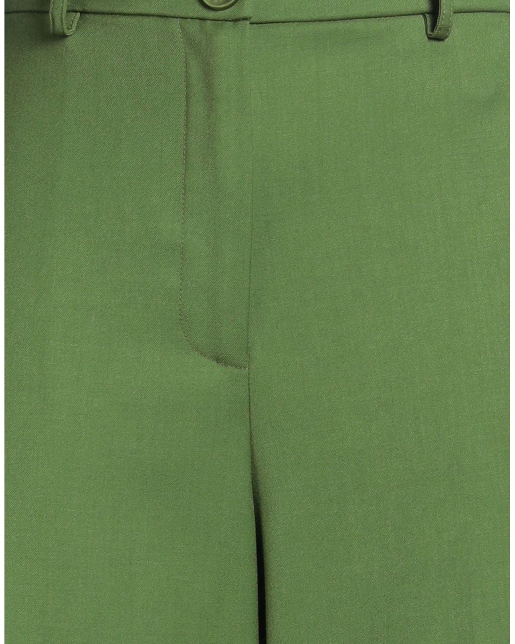 Patrizia Pepe Green Pants Polyester, Viscose, Elastane